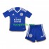 Leicester City Thuis Tenue Kinder Voetbalshirts 2023-2024 Korte Mouwen