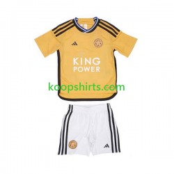 Leicester City Derde Tenue Kinder Voetbalshirts 2023-2024 Korte Mouwen