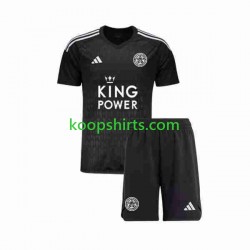 Leicester City Doelman Derde Tenue Kinder Voetbalshirts 2023-2024 Korte Mouwen