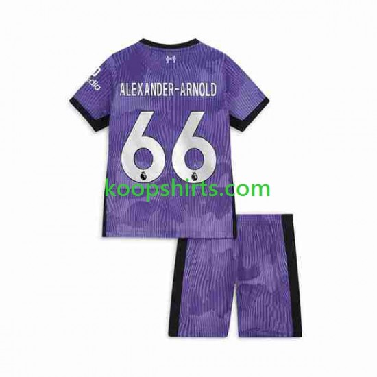 Liverpool Derde Tenue Kinder Voetbalshirts Alexander-Arnold 66 2023-2024 Korte Mouwen Liverpool Derde Tenue Kinder Voetbalshirts Alexander-Arnold 66 2023-2024 Korte Mouwen