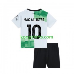 Liverpool Uit Tenue Kinder Voetbalshirts Alexis Mac Allister 10 2023-2024 Korte Mouwen