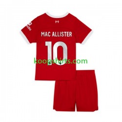 Liverpool Thuis Tenue Kinder Voetbalshirts Alexis Mac Allister 10 2023-2024 Korte Mouwen