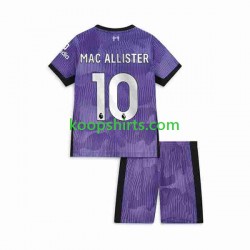 Liverpool Derde Tenue Kinder Voetbalshirts Alexis Mac Allister 10 2023-2024 Korte Mouwen