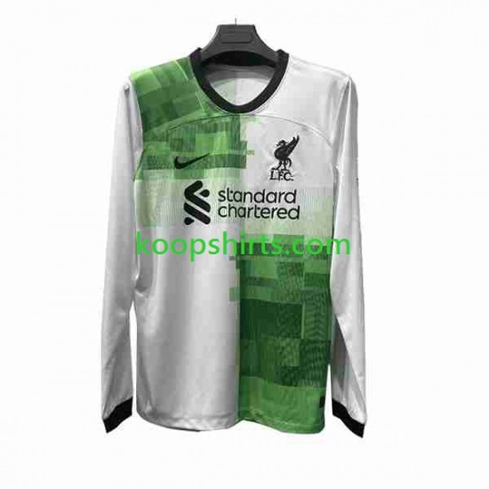 Liverpool Uit Tenue Heren Voetbalshirts 2023-2024 Lange Mouwen Liverpool Uit Tenue Heren Voetbalshirts 2023-2024 Lange Mouwen