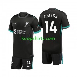 Liverpool Uit Tenue Kinder Voetbalshirts Chiesa 14 2024-2025 Korte Mouwen