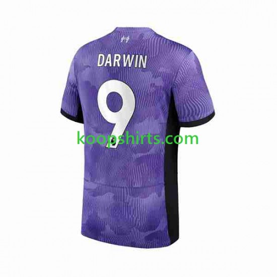 Liverpool Derde Tenue Heren Voetbalshirts Darwin Nunez 9 2023-2024 Korte Mouwen Liverpool Derde Tenue Heren Voetbalshirts Darwin Nunez 9 2023-2024 Korte Mouwen