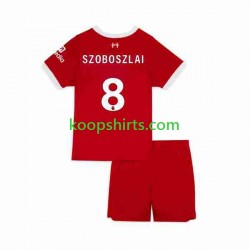 Liverpool Thuis Tenue Kinder Voetbalshirts Dominik Szoboszlai 8 2023 Korte Mouwen
