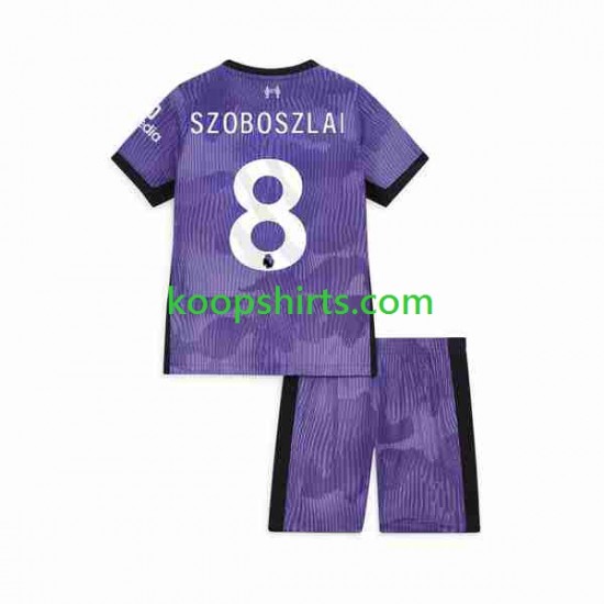 Liverpool Derde Tenue Kinder Voetbalshirts Dominik Szoboszlai 8 2023 Korte Mouwen Liverpool Derde Tenue Kinder Voetbalshirts Dominik Szoboszlai 8 2023 Korte Mouwen