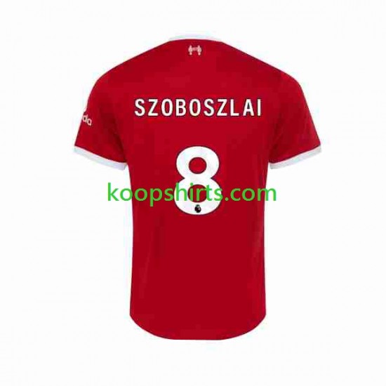 Liverpool Thuis Tenue Heren Voetbalshirts Dominik Szoboszlai 8 2023-2024 Korte Mouwen Liverpool Thuis Tenue Heren Voetbalshirts Dominik Szoboszlai 8 2023-2024 Korte Mouwen
