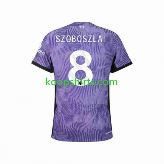 Liverpool Derde Tenue Heren Voetbalshirts Dominik Szoboszlai 8 2023-2024 Korte Mouwen Liverpool Derde Tenue Heren Voetbalshirts Dominik Szoboszlai 8 2023-2024 Korte Mouwen