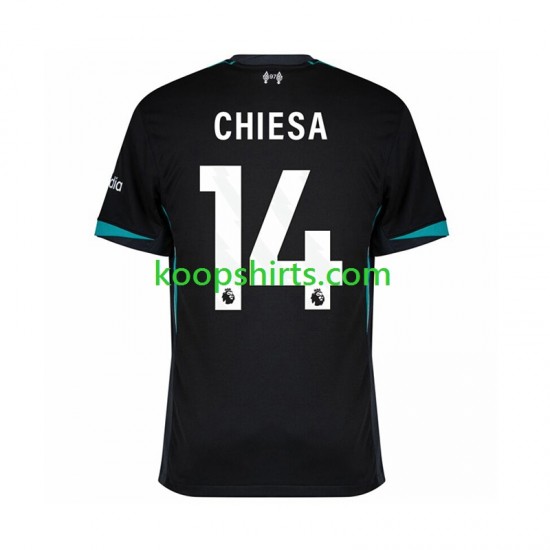 Liverpool Uit Tenue Heren Voetbalshirts Federico Chiesa 14 2024-2025 Korte Mouwen Liverpool Uit Tenue Heren Voetbalshirts Federico Chiesa 14 2024-2025 Korte Mouwen