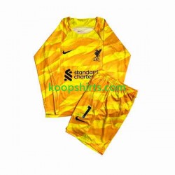 Liverpool Doelman Derde Tenue Kinder Voetbalshirts A.Becker 1 2023-2024 Lange Mouwen