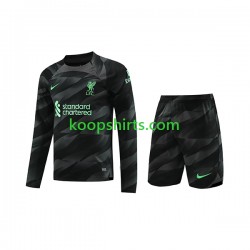 Liverpool Doelman Uit Tenue Kinder Voetbalshirts 2023-2024 Lange Mouwen