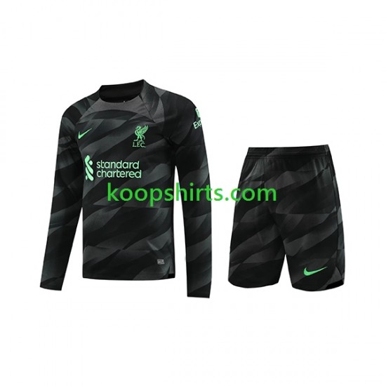 Liverpool Doelman Uit Tenue Kinder Voetbalshirts 2023-2024 Lange Mouwen Liverpool Doelman Uit Tenue Kinder Voetbalshirts 2023-2024 Lange Mouwen