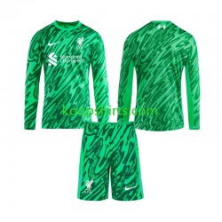 Liverpool Doelman Uit Tenue Kinder Voetbalshirts 2024-2025 Lange Mouwen