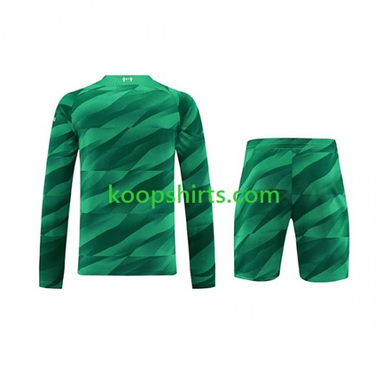 Liverpool Doelman Thuis Tenue Kinder Voetbalshirts 2023-2024 Lange Mouwen