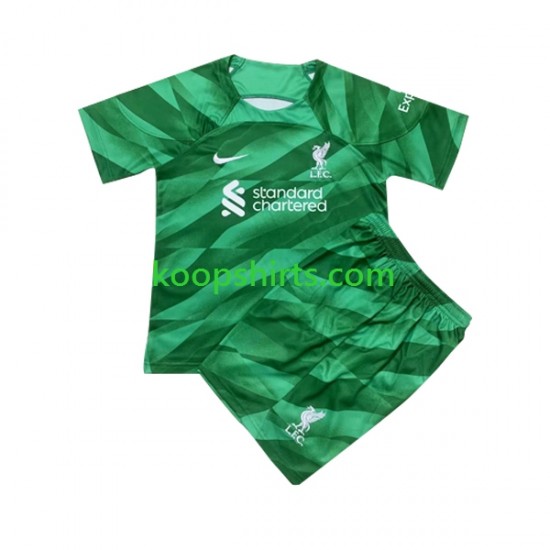 Liverpool Doelman Thuis Tenue Kinder Voetbalshirts 2023-2024 Korte Mouwen Liverpool Doelman Thuis Tenue Kinder Voetbalshirts 2023-2024 Korte Mouwen