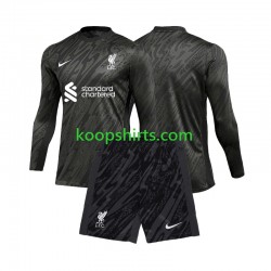 Liverpool Doelman Thuis Tenue Kinder Voetbalshirts 2024-2025 Lange Mouwen