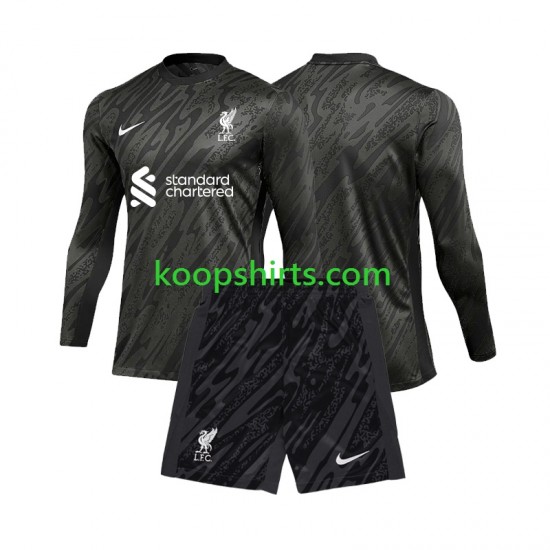 Liverpool Doelman Thuis Tenue Kinder Voetbalshirts 2024-2025 Lange Mouwen Liverpool Doelman Thuis Tenue Kinder Voetbalshirts 2024-2025 Lange Mouwen