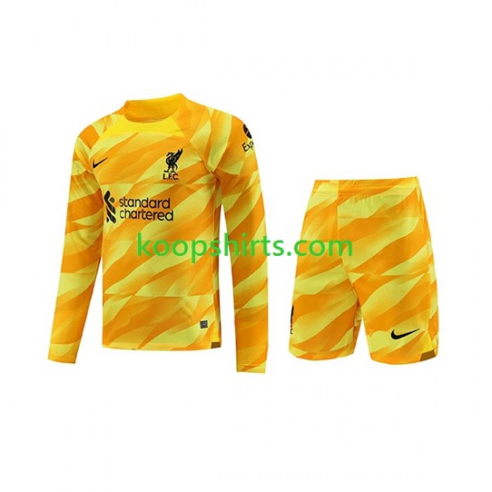 Liverpool Doelman Derde Tenue Kinder Voetbalshirts 2023-2024 Lange Mouwen Liverpool Doelman Derde Tenue Kinder Voetbalshirts 2023-2024 Lange Mouwen