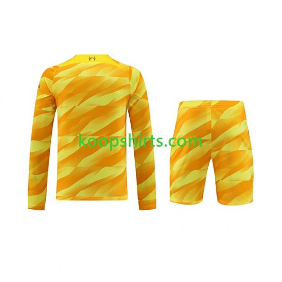 Liverpool Doelman Derde Tenue Kinder Voetbalshirts 2023-2024 Lange Mouwen