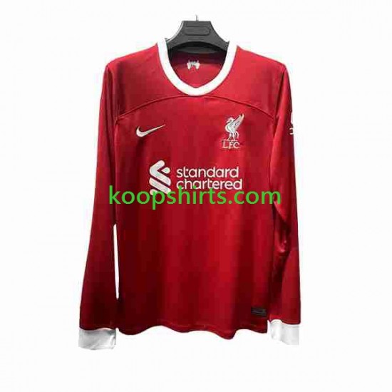 Liverpool Thuis Tenue Heren Voetbalshirts 2023-2024 Lange Mouwen Liverpool Thuis Tenue Heren Voetbalshirts 2023-2024 Lange Mouwen