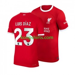 Liverpool Thuis Tenue Heren Voetbalshirts Luis Diaz 23 2023-2024 Korte Mouwen