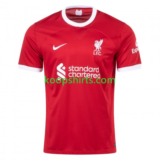 Liverpool Thuis Tenue Heren Voetbalshirts Luis Diaz 23 2023-2024 Korte Mouwen