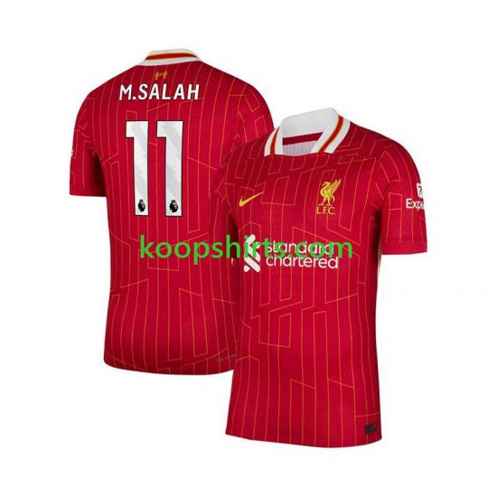 Liverpool Thuis Rood Tenue Heren Voetbalshirts Mohamed Salah 11 2024-2025 Korte Mouwen Liverpool Thuis Rood Tenue Heren Voetbalshirts Mohamed Salah 11 2024-2025 Korte Mouwen