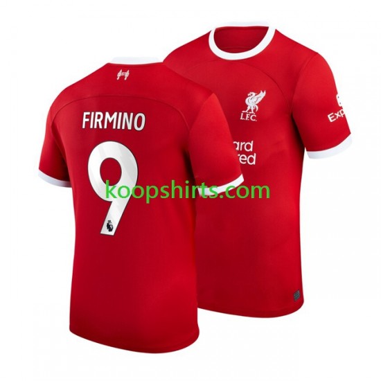 Liverpool Thuis Tenue Heren Voetbalshirts Roberto Firmino 9 2023-2024 Korte Mouwen Liverpool Thuis Tenue Heren Voetbalshirts Roberto Firmino 9 2023-2024 Korte Mouwen