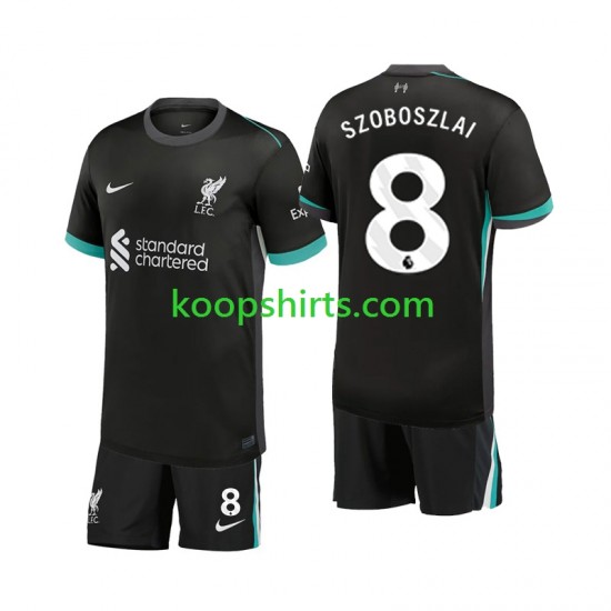 Liverpool Uit Tenue Kinder Voetbalshirts Szoboszlai 8 2024-2025 Korte Mouwen Liverpool Uit Tenue Kinder Voetbalshirts Szoboszlai 8 2024-2025 Korte Mouwen
