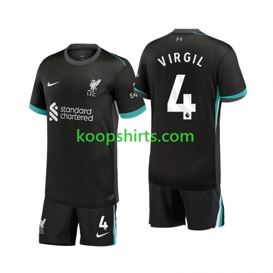 Liverpool Uit Tenue Kinder Voetbalshirts Virgil 4 2024-2025 Korte Mouwen Liverpool Uit Tenue Kinder Voetbalshirts Virgil 4 2024-2025 Korte Mouwen