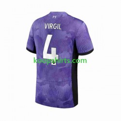 Liverpool Derde Tenue Heren Voetbalshirts Virgil van Dijk 4 2023-2024 Korte Mouwen
