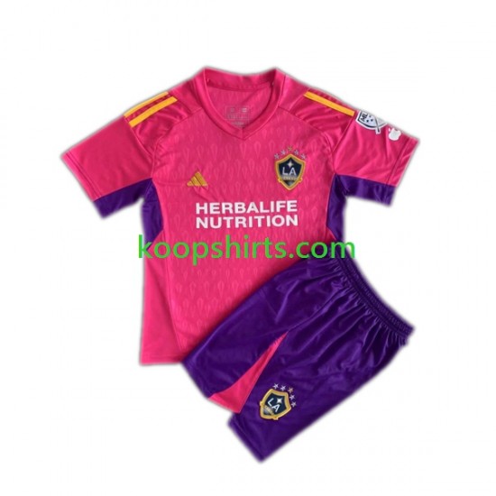 Los Angeles Galaxy Doelman Roze Tenue Kinder Voetbalshirts 2023-2024 Korte Mouwen Los Angeles Galaxy Doelman Roze Tenue Kinder Voetbalshirts 2023-2024 Korte Mouwen