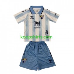 Málaga CF Thuis Tenue Kinder Voetbalshirts 2023-2024 Korte Mouwen