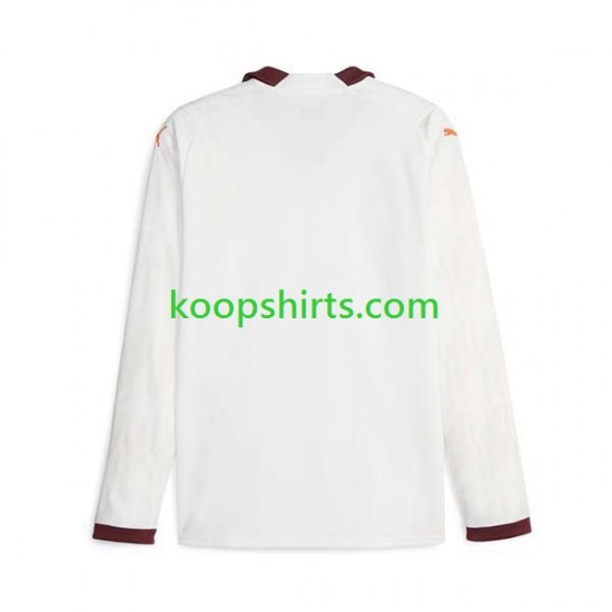Manchester City Uit Tenue Heren Voetbalshirts 2023-2024 Lange Mouwen