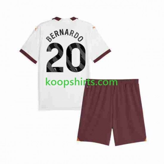 Manchester City Uit Tenue Kinder Voetbalshirts Bernardo Silva 20 2023-2024 Korte Mouwen Manchester City Uit Tenue Kinder Voetbalshirts Bernardo Silva 20 2023-2024 Korte Mouwen