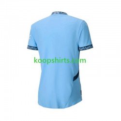 Manchester City Thuis Blauw Tenue Heren Voetbalshirts 2024-2025 Korte Mouwen