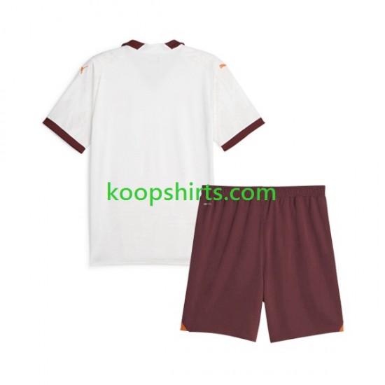 Manchester City Uit Tenue Kinder Voetbalshirts 2023-2024 Korte Mouwen