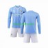 Manchester City Thuis Tenue Kinder Voetbalshirts 2023-2024 Lange Mouwen