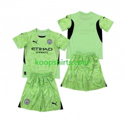 Manchester City Doelman Vierde Tenue Kinder Voetbalshirts 2 2024-2025 Korte Mouwen