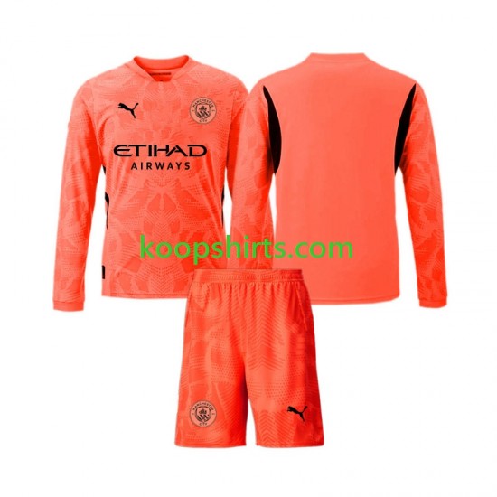 Manchester City Doelman Uit Tenue Kinder Voetbalshirts 2024-2025 Lange Mouwen Manchester City Doelman Uit Tenue Kinder Voetbalshirts 2024-2025 Lange Mouwen
