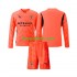 Manchester City Doelman Uit Tenue Kinder Voetbalshirts 2024-2025 Lange Mouwen