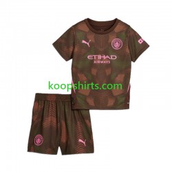 Manchester City Doelman Thuis Tenue Kinder Voetbalshirts 2024-2025 Korte Mouwen