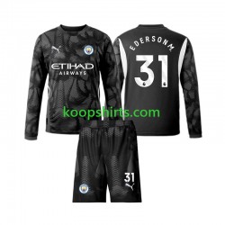 Manchester City Doelman Vierde Tenue Kinder Voetbalshirts Ederson Moraes 31 2024-2025 Lange Mouwen