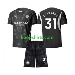 Manchester City Doelman Vierde Tenue Kinder Voetbalshirts Ederson Moraes 31 2024-2025 Korte Mouwen