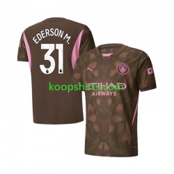Manchester City Doelman Thuis Tenue Heren Voetbalshirts Ederson Moraes 31 2024-2025 Korte Mouwen