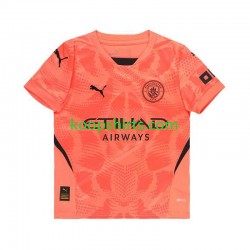 Manchester City Doelman Uit Oranje Tenue Heren Voetbalshirts 2024-2025 Korte Mouwen