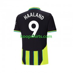 Manchester City Uit Tenue Heren Voetbalshirts Haaland 9 2024-2025 Korte Mouwen