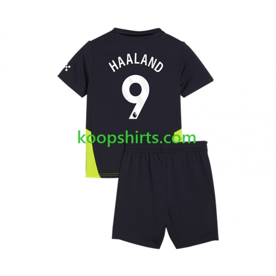 Manchester City Uit Tenue Kinder Voetbalshirts Haaland 9 2024-2025 Korte Mouwen Manchester City Uit Tenue Kinder Voetbalshirts Haaland 9 2024-2025 Korte Mouwen